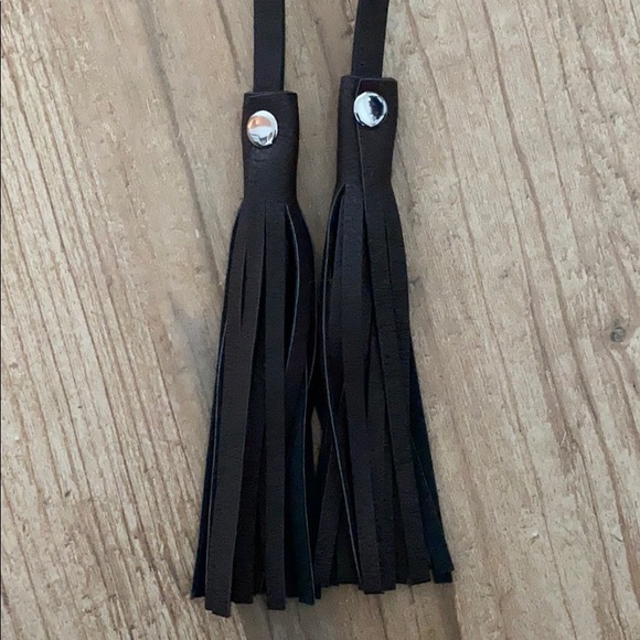 Urban Originals Black Tassel Vegan Leather Purse - Picture 5 of 5